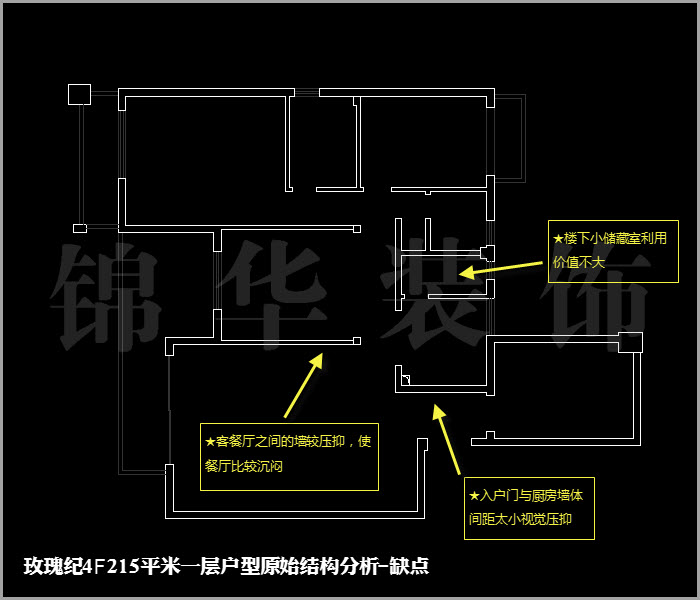 融僑中央花園玫瑰紀(jì)四樓215平米 戶(hù)型